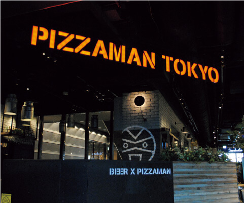 PIZZAMAN TOKYOの店内の様子